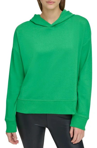 Andrew Marc Sport French Terry Hoodie In Kelly Green