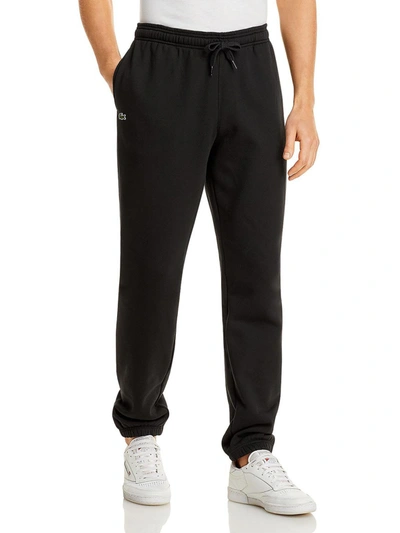 Lacoste Mens Sweeatpants Cozy Jogger Pants In Black