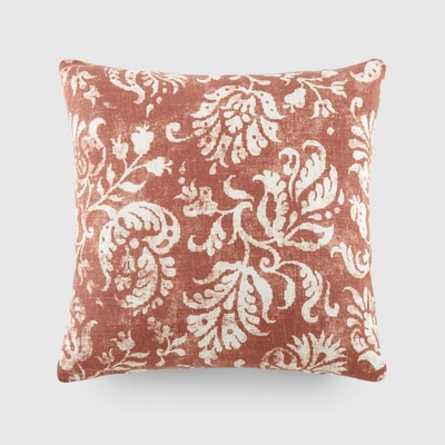 Ienjoy Home Elegant Patterns Cotton Decor Throw Pillow In Distressed Floral