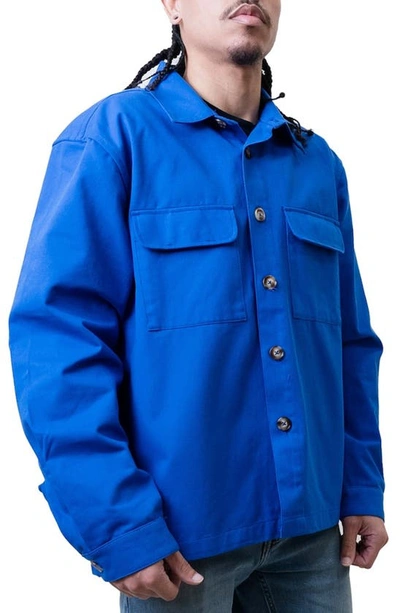 9tofive Utility Jacket In Royal Blue