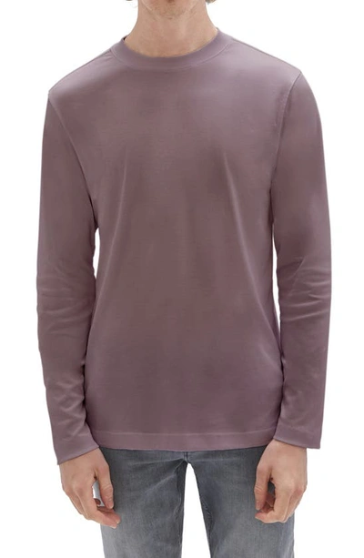 Robert Barakett Georgia Long Sleeve T-shirt In Evening Purple