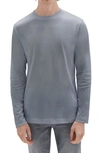 Robert Barakett Georgia Long Sleeve T-shirt In Monument Grey