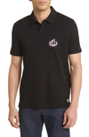 Hugo Boss X Nfl Cotton Polo In Buffalo Bills Black