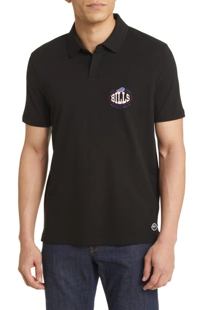 Hugo Boss X Nfl Cotton Polo In Buffalo Bills Black