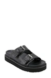 Marc Fisher Ltd Agusta Slide Sandal In Studded Black
