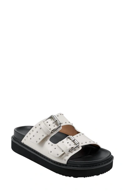 Marc Fisher Ltd Agusta Slide Sandal In Ivory