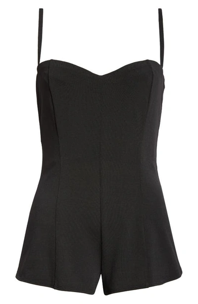 Miaou Sofia Corset Romper In Black