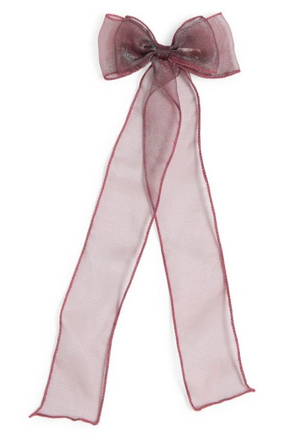 Bp. Chiffon Bow Barrette In Red