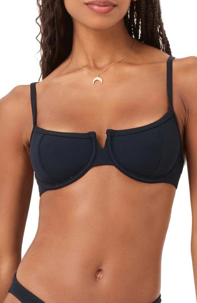 L*space Hunter Underwire Bikini Top In Black