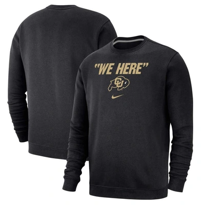 Nike Black Colorado Buffaloes We Here Club Fleece Pullover Sweatshirt