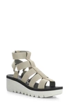 Fly London Yufi Platform Wedge Sandal In Cloud/ Beige Cupid