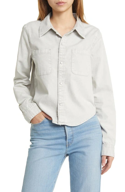 Re/done Pocket Denim Shirt In Quartz