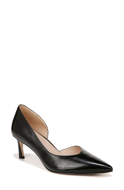 27 Edit Naturalizer Faith Half D'orsay Pointed Toe Pump In Black Leather