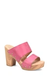 Kork-ease Darra Leather Platform Sandal In Dark Pink F/ G