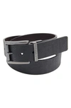 True Religion Brand Jeans Lumin Ii Belt In Black/ Brown