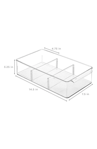 Sorbus 3-pack Clear Lidded Organizer Bins