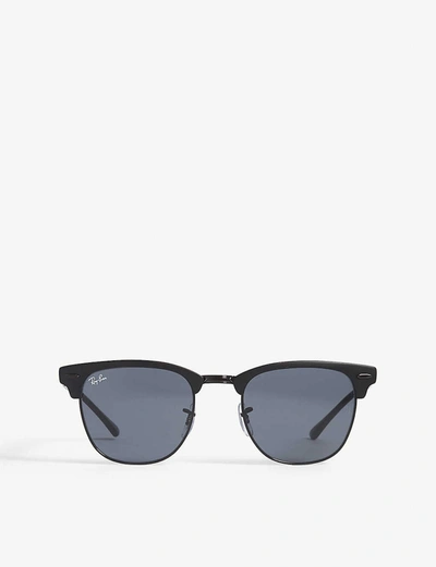 Ray Ban Clubmaster Sunglasses 0rb3716 In Black