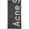 Acne Studios Toronty Logo Wool-blend Scarf In Logo-jacquard Scarf