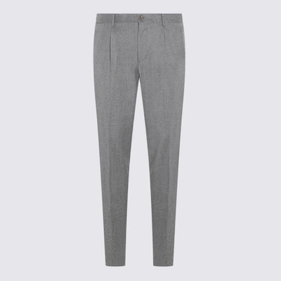 Incotex Light Grey Wool Trousers