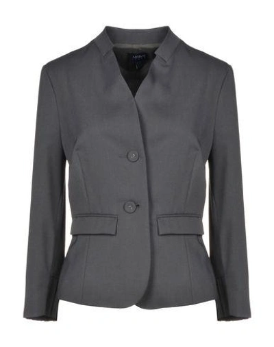 Armani Jeans Blazer In Lead