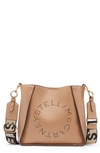 Stella Mccartney Mini Faux Leather Crossbody Bag In 2600 Sand