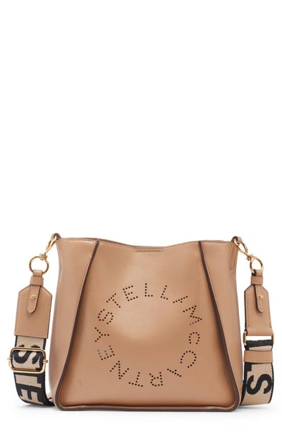 Stella Mccartney Mini Faux Leather Crossbody Bag In 2600 Sand