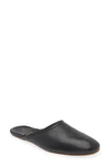 Armando Cabral Quebo Genuine Shearling Lined Slipper In Noir