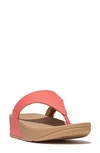 Fitflop Lulu Flip Flop In Rosy Coral