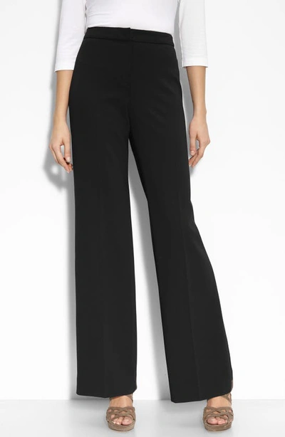 St John St. John Collection 'diana' Stretch Woven Pants In Navy
