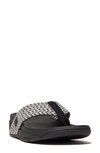 Fitflop Surfa Flip Flop In Black