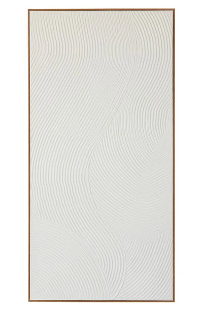 Ginger Birch Studio Textured White Canvas Framed Wall Art