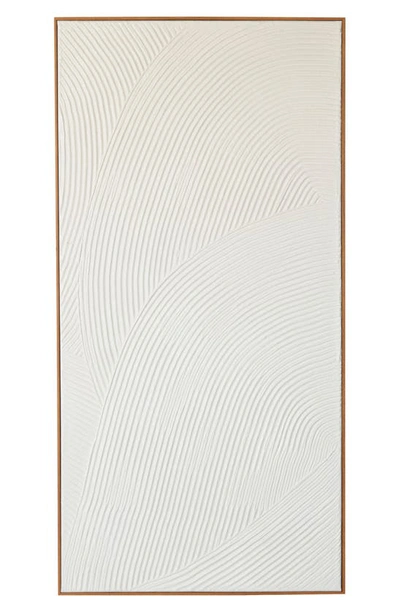 Ginger Birch Studio Abstract Canvas Framed Wall Art In White