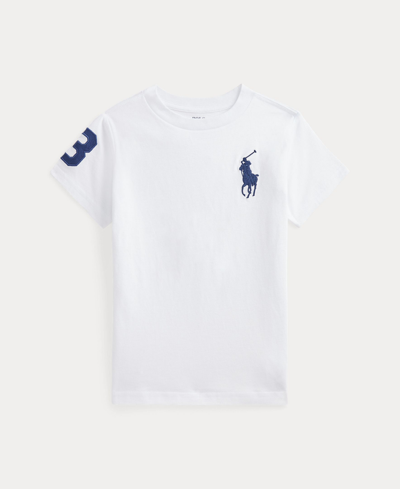 Polo Ralph Lauren Kids' Little Boys Big Pony Cotton Jersey T-shirt In White