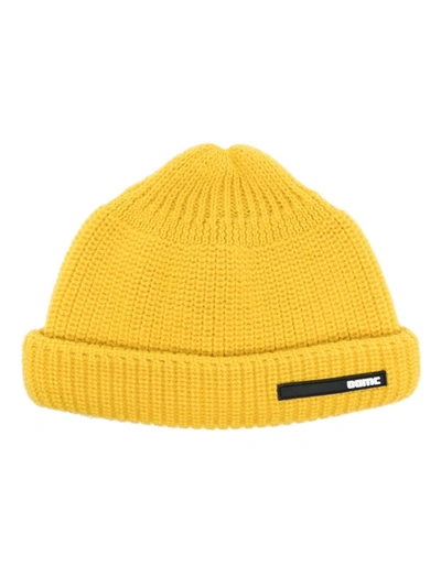 Oamc Logo-patch Beanie In Yellow