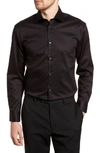 John Varvatos Star Usa Solid Slim Fit Dress Shirt In Black