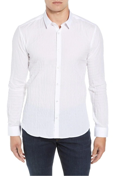 Jared Lang Trim Fit Sport Shirt In White