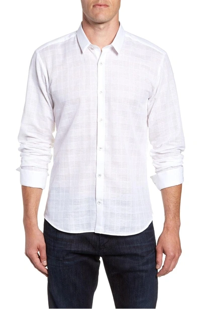 Jared Lang Trim Fit Sport Shirt In White
