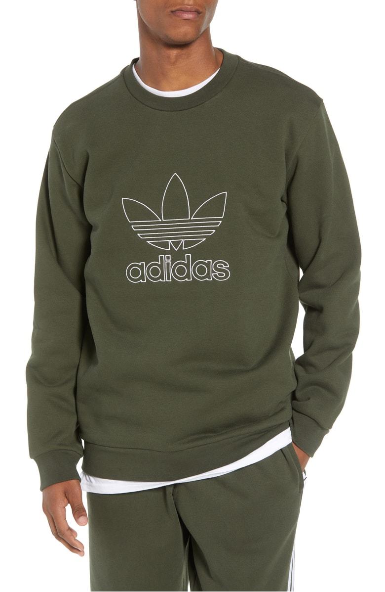 adidas originals trefoil crewneck sweatshirt