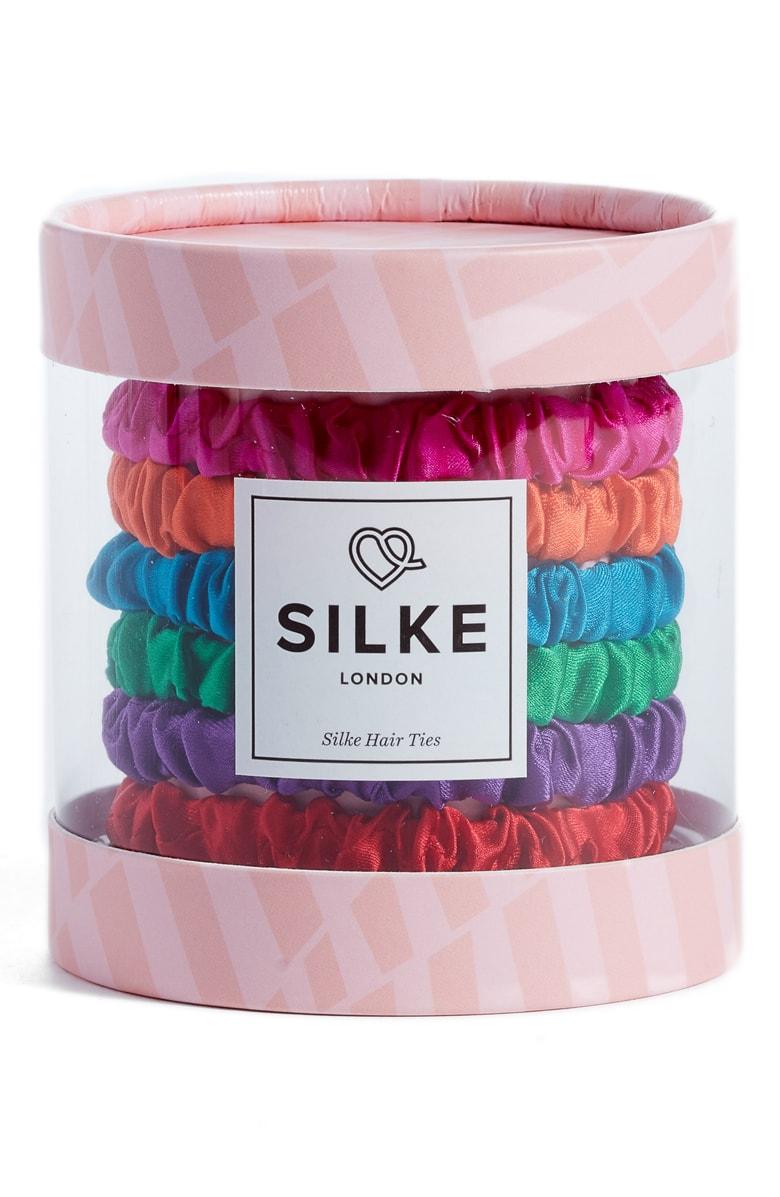 Silke London Frida Silk Hair Ties In Jewel Modesens