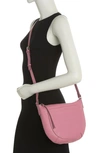 Lucky Brand Kyla Leather Crossbody Bag In Dark Pink