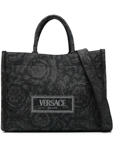 Versace Bags In Black+black--gold