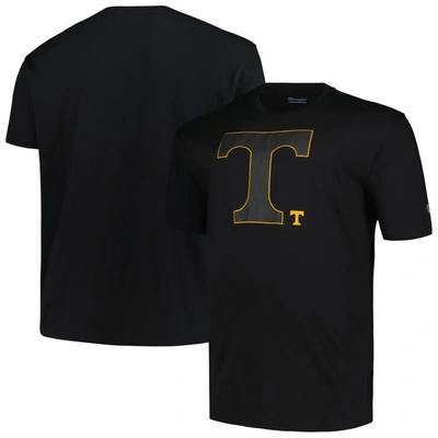 Profile Men's  Black Tennessee Volunteers Big And Tall Pop T-shirt