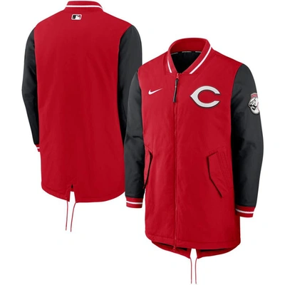 Nike Red Cincinnati Reds Dugout Performance Full-zip Jacket