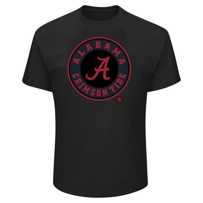 Profile Men's  Black Alabama Crimson Tide Big And Tall Pop T-shirt
