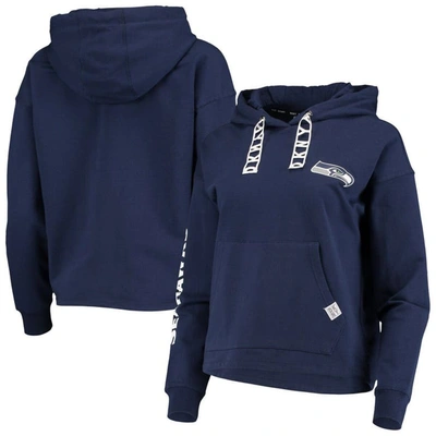Dkny Sport College Navy Seattle Seahawks Staci Pullover Hoodie
