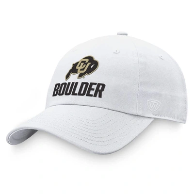 Top Of The World White Colorado Buffaloes Adjustable Hat