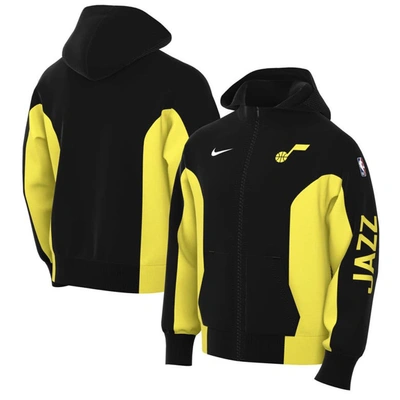 Nike Men's  Black Utah Jazz 2023/24 Authentic Showtime Full-zip Hoodie