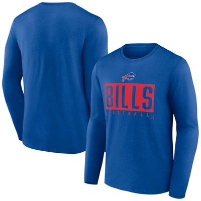 Fanatics Branded Royal Buffalo Bills Big & Tall Wordmark Long Sleeve T-shirt