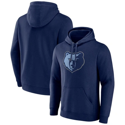 Fanatics Branded  Navy Memphis Grizzlies Primary Logo Pullover Hoodie