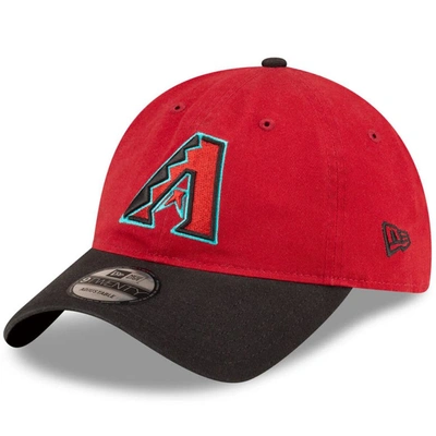 New Era Men's  Red, Black Arizona Diamondbacks Replica Core Classic 9twenty Adjustable Hat In Red,black
